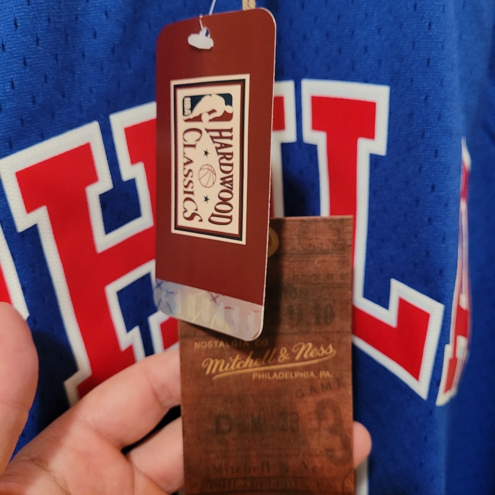 PHILADELPHIA 76ers ALLEN IVERSON MITCHELL NESS NBA BASKETBALL JERSEY 2xl - Picture 5 of 7